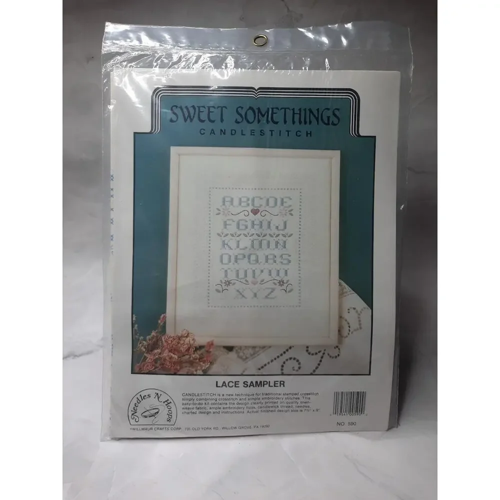 Needles N Hoops Sweet Somethings Candlestitch Kit Lace Sampler 590